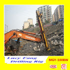 China Hot Multifunction MGY-100BW Excavator Mounted soil and rock anchor DTH drilling rig