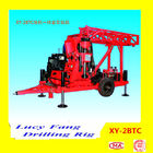 Deuts Engine China XY-2BTC Trailer Mounted Diamond Core Drilling Rig with Wireline Syste