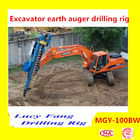 China Hot Multifunction MGY-100BW Excavator Mounted soil and rock anchor drilling rig