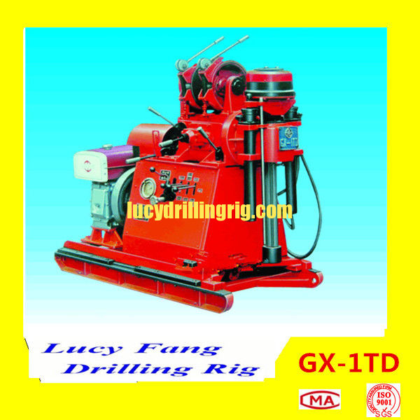 China Cheapest GX-1TD Portable Skid Mounted Soil Investigation Drilling Rig 30-150 m Depth