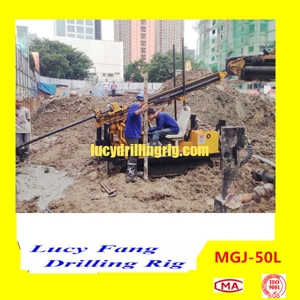 China Cheapest Mini MGJ-50L Crawler Micropile Hole Earth Auger Drilling Machine
