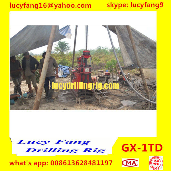 China Cheapest GX-1TD Portable Skid Mounted Geotechnical Drilling Rig With SPT Equipment