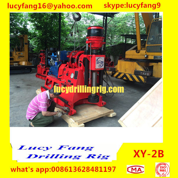China Cheapest XY-2B Skid Mounted Spindle Typre Soil Testing Drilling Rig For Sale in Hong Kong