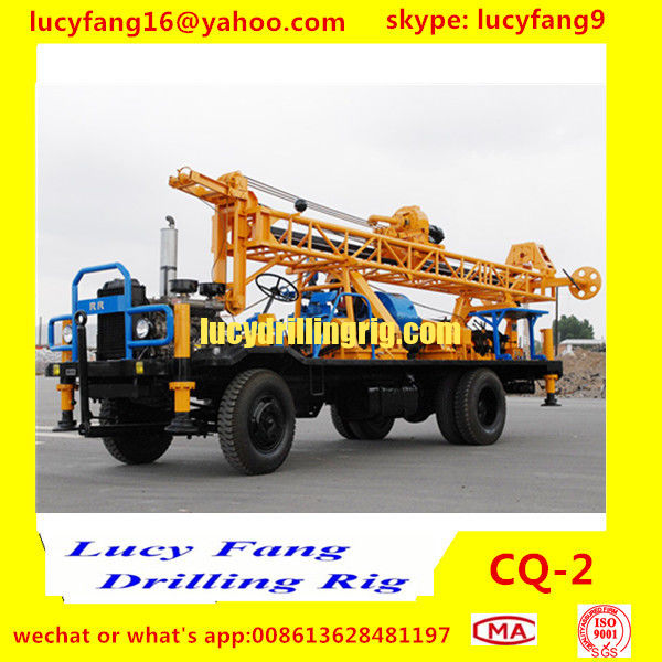 New Arrival Hot Sale Truck Mounted Water Well Drilling Rig CQ-2 With DTH Hammer Drilling Or Rotary Drilling With Mud pum