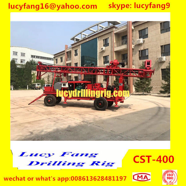 China Hot Track Mounted Mobile  CST-200 Water well Drilling Rig For 100-200 m Depth