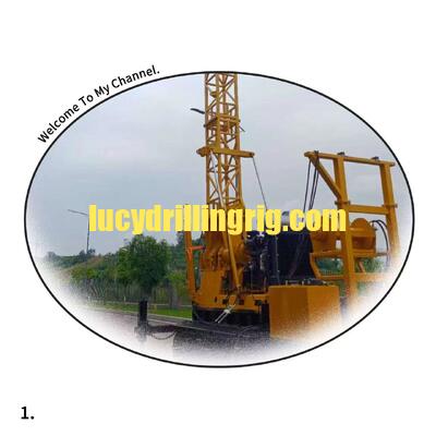 China Multi-function  Soil Investigation Geotechnical Drilling Rig with track mounted and wireline winch