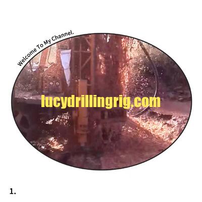 China Popular Good Quality Trailer  Mounted Mobile  200 type Hydraulic Big Pile hole Drilling Rig For 200 m Depth